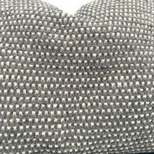 Indlæs billede til gallerivisning Wool Pillow Dark Grey/White